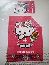 hello kitty Bettwäsche Neu,selten, Übergröße, 100% Baumwolle, Swiss-Design, Rot 