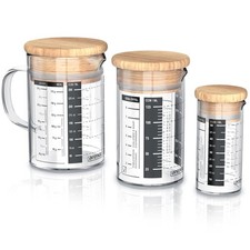Arendo Messbecher Glas Set mit