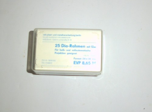 Dia rahmen mit glas - glas, 24x36mm