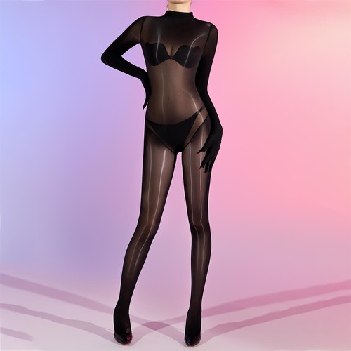 Damen öl glanz bodystocking - damen,