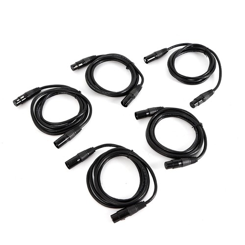 Dmx kabel pin xlr - 5x, 3-pin
