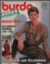 Burda Nähen leicht & schnell  Winter 1993/1994 Modemagazin Mode Schnittmuster