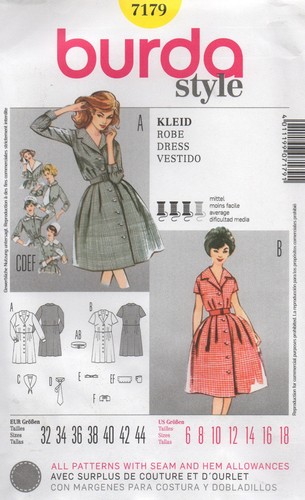Burda schnittmuster 7179 retro - burda,