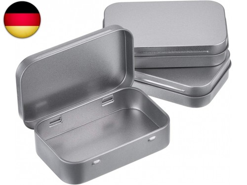 3pack metalldosen rechteckig - metalldosen,