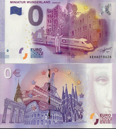Euro schein miniatur - 0,