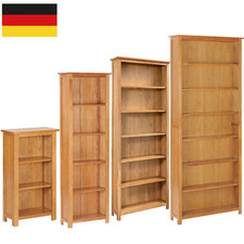 3 5 6 7 Tier Bücherregal Eiche Massivholz Bücherschrank CD DVD Display Schrank