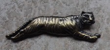 Tolle ältere Anstecknadel Brosche Tiger