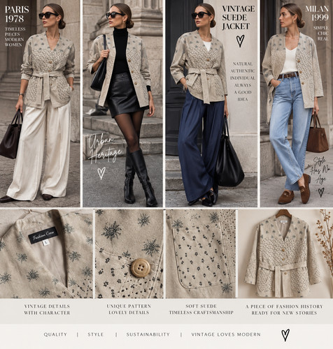 Vintage wildlederjacke - vintage,