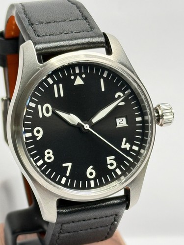 Fliegeruhr 39mm handgefertigt - 39mm,,
