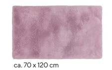 MONT CHALET Badeteppich Lammfellimitat Florhöhe 3,5cm  flieder in  70 x 120 cm
