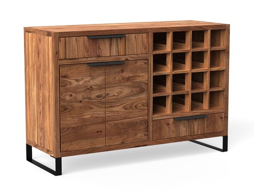 Sideboard sydney massiv holz - massiv,