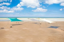 Meister Strandzelt Sonnenzelt Sonnensegel  Strandmuschel 210x210 cm LSF50+