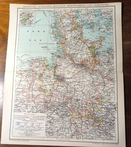 Original histor landkarte - histor.,