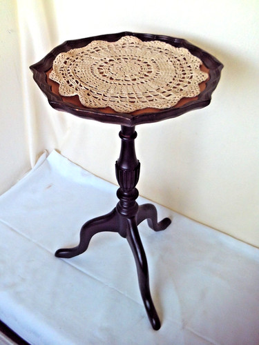 Holz blumen tischchen vintage - blumen,