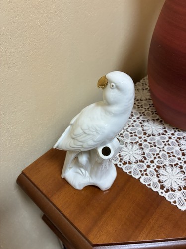 Kakadu porzellanfigur - porzellanfigur,