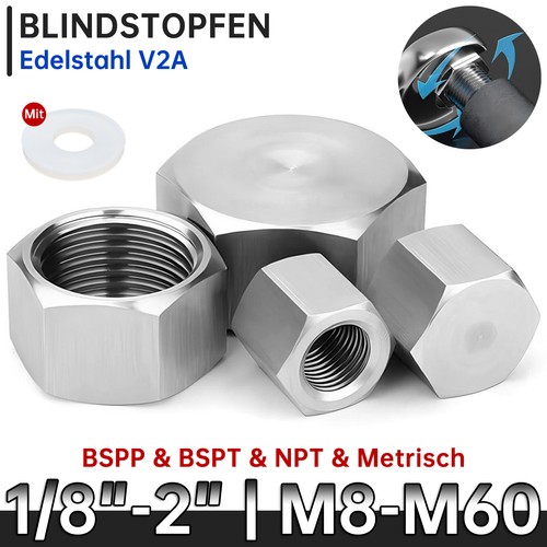 Kappe mit sechskant edelstahl - mit,