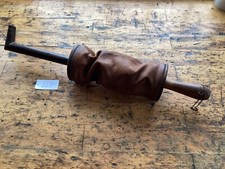 alter Blasebalg in Messing mit Lederblasebalg 1880 Holzgriff sehr selten