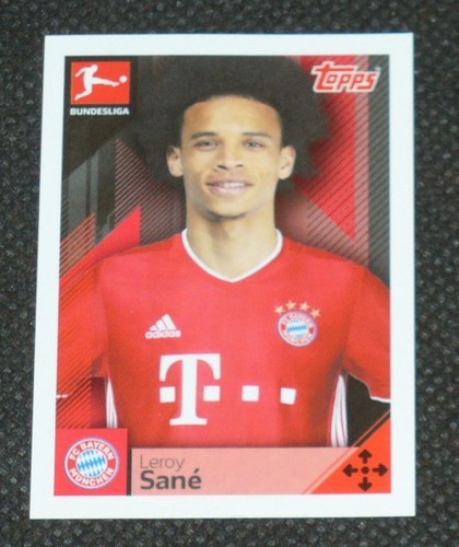 Leroy sane topps sticker - leroy,