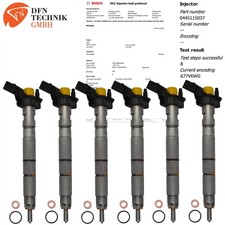 6x 0445115037 059130277AB 059130277BD Audi VW 3.0 TDI Injektor Einspritzdüse