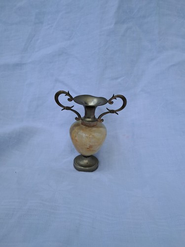 Onyx messing vase minivase - messing,