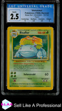 BISAFLOR POKEMON 15 1999 BASE SET HOLO FOIL DEUTSCH CGC 2,5