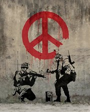 Banksy Soldiers Painting Peace