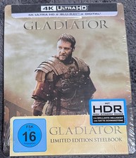 Gladiator Steelbook (4K Ultra HD + Blu-ray) Prägung Neu/OVP