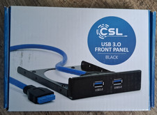 CSL USB 3.0 (Super Speed) 2-Port Front Panel für 3,5"-Laufwerkschächte bis 5Gb/s