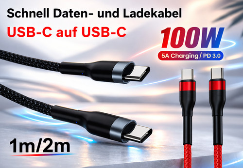 Usb ladekabel 100w - c-c,