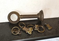 Jugendstil  Konvolut Vorhang Gardinenhalter  Metall Messingringe + Clips um 1920