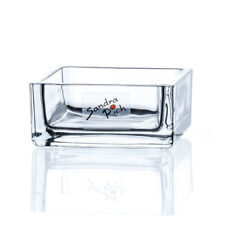 SANDRA RICH, GLAS- Schale, "SQUARE bowl 8x8x3,5cm clear" Kerzenglas Vase flach
