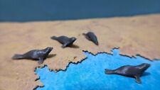 6 Stück Robben Seehunde - Spur H0 1:87 - Figuren Meer Tiere Zoo Strand aus DE