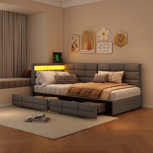 Polsterbett schlafsofa - polsterbett,