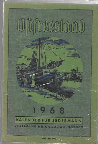 Ostfriesland kalender 1968 - ostfriesland,