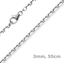 3mm Kette Collier Ankerkette