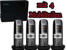 QUATTRO-SET (4x) Siemens Gigaset C610H C610 DECT schnurlos Telefon mit Basis