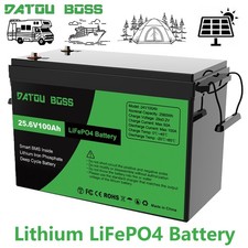 24V LiFePO4 100AH Lithium batterie AKKU BMS Boot Solar Wohnmobil 15,000+ Zyklus