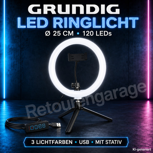 Grundig led ringlicht - ringlicht, 25