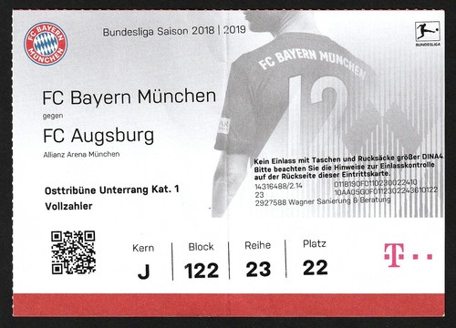 Ticket 2018 bayern - |,