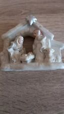 Krippe 8 X 10cm Weihnachten Porzellan  Gebr.