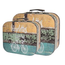 HMF Deko Holzkiste mit Deckel Holzkoffer Vintage Holzbox Geschenkbox Holz