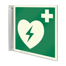 Defibrillator Schild