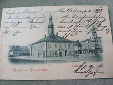 Korrespondenz Karte Freiwaldau 1899, Stadtplatz