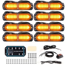 8x Frontblitzer LED Blitzlicht