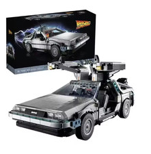 MOC Delorean Zurück in die Zukunft Auto DMC Silber Komplettset