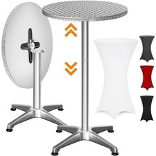 CASARIA® Stehtisch Bistrotisch Klapptisch mit Husse Höhenverstellbar Klappbar