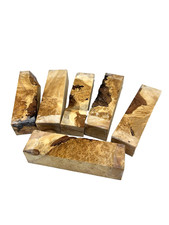 Drechselholz Birke Maser 6er Set ca 4x3,5x15 cm , Maserholz , drechseln ,