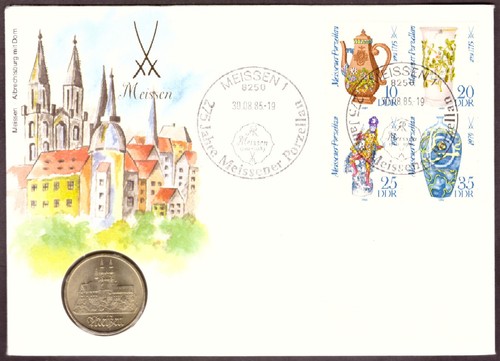 Ddr numisbrief 1985 meißen - 1985,