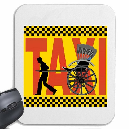 Mousepad mauspad taxi fahrrad - mousepad,