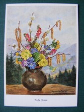 Postkarte Ansichtskarte alt kleinformat Kunst Ostern Virginie Waltenberger Blume